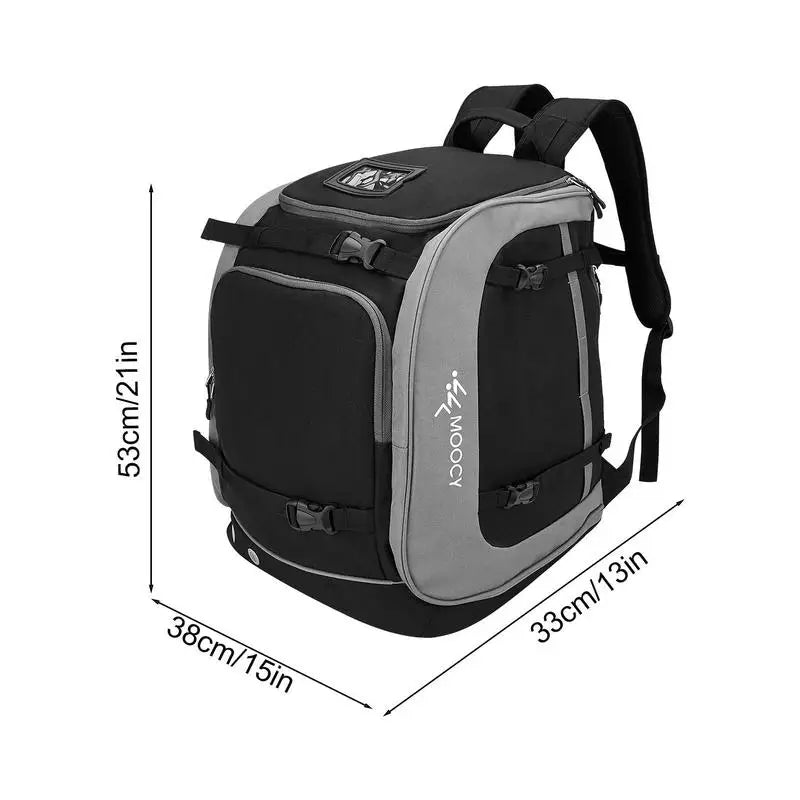 Ski and Winter Sports Backpack with Boot and Clothing Storage